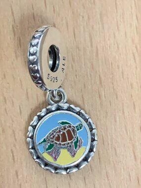 Pandora Aruba Sea Turtle Charm, S925 Silver Jewelry Bracelets